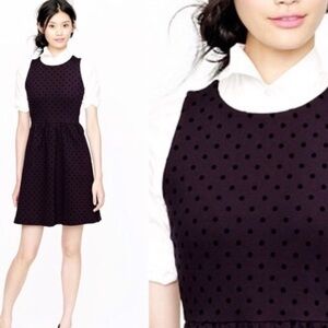 J.Crew Black Polka Dot Party Dress
